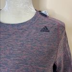 Adidas nwt // space dye athletic mesh back crop top Photo 95