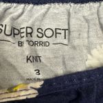 Torrid  soft knit square neckline cinched waist navy blue with daisy top size 3Xl Photo 2