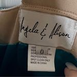 Angela and Alison  teal blue beaded prom wedding ball evening gown Women’s size 0 Photo 4