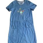 Blair Vintage 90s Denim Embroidered Midi Dress 🔥  Photo 0