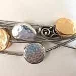 Brighton  Gold and Silver Disc Bracelet Photo 0