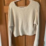 American Eagle Size Extra Small XS Women's Teen Girl Cream Button-Up Sweater Photo 2