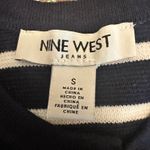 Nine West Women’s Blue&white Striped Button Down Sweater Cardigan NWOT. Small. Photo 5
