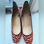 J.Crew  Red and Black Heart Pattern Flats Photo 5