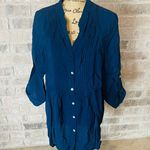 Dress Barn Women’s Blue Button Up Blouse Photo 0
