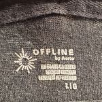 Aerie Offline By  Black Waffle Knit Long Sleeve Shirt- Size Large Photo 2
