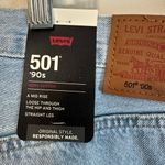 Levi's Levi’s NWT 501 90’s Mid Rise Straight Leg Light Wash Jeans Size 24W Premium Photo 1
