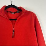 L.L. Bean Vintage 1/4 Zip Fleece Pullover Red Sz M Size M Photo 3