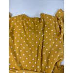 Banana Republic  Yellow Polka Dot Tie Waist Flutter Sleeve Midi Dress 6 Photo 9