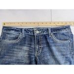 Wrangler Rock 47 Jeans Womens 9 Ultra Low Rise Bling Pockets Dark Wash Western Photo 5