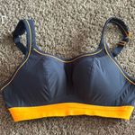 Panache Sport 7341b Womens High Impact Sports Bra 36B navy and orange Blue Size undefined Photo 0