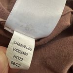 Athleta Silk Hybrid Top Long Sleeve Rustic Beige Tan Mocha XL 100% Silk Fall Photo 6