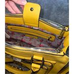 Betsey Johnson Satchel Crossbody Yellow Bag Shoulder Purse Photo 8