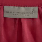 New York & Co. New York &‎ Company Fustian Pink Tunic Blouse Front Pockets Size large. Photo 2
