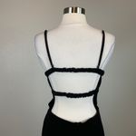 AQUA Black Backless Wide Leg Jumpsuit Size 8 by Sleeveless with Pockets Photo 5