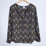 CAbi NWOT  3131 Limited Edition Eclipse Moon Shirt‎ Black White Orange Size Small Photo 2