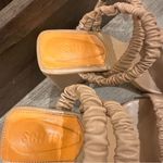 Schutz Lirah Nappa Leather Sandals Size 9 Honey Beige Photo 8