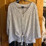 Bobeau Black and white polka dot top Photo 0