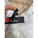 Lulus NWT  Special Poise White Tulle Pleated Sleeveless Tiered Mini Dress Sz M Photo 5