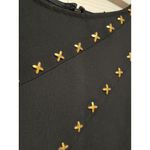 Versace NWT.$1280  COLLECTION cold shoulder Shift Dress Black Sz: M.US8. IT44 Photo 8