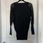 Venus  Rhinestone Embellished Sweater Black Silver Size XS Photo 1