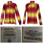 Nike ‎ Womens Medium Pro Dri Fit Hyperwarm Ombre Running Athletic Artsy Pullover Photo 1
