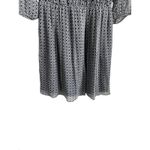 Joie  Women Andora 100% Silk Dress XS Black Geometric Mini Chiffon Sheer‎ Dainty Photo 9