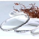 Boutique NEW Engraved 925 Sterling Silver Adjustable Cuff‎ Bracelet Photo 2