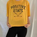 Life is Good Positive State Ice Hockey Yellow Tee Photo 0