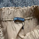 ZARA  Brown Tan Tiered Maxi Skirt Photo 1