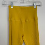 Carbon38 Ribbed 7/8 Legging Womens XS Yellow Athletic Pants Photo 14