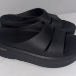 OOFOS OOmega OOahh Slip On Waterproof Gorpcore Platform Womens Shoes 9 Black Photo 0