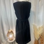 Anthropologie BHLDN BLACK SILK & LINEN PLEATED MINI DRESS Photo 3