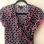 East 5th Adorable  Ruffle Detail Faux Wrap Knee Length Dress (M) Photo 2