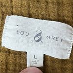 Lou & grey Small  Triple Cloth Mini Dress Gauze Slub Knit Beach Coastal Granola L Photo 7