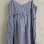 Derek Lam  10 CROSBY COTTON WHITE BLUE TIE RUFFLE DRESS SIZE 4 Photo 0