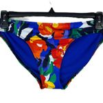 Lauren Ralph Lauren SZ 10 Swim Bikini Bottom Floral Lined Stretch Multi Blue Photo 0