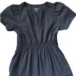 Anthropologie  Maeve Poplin Cotton Somerset Maxi Dress Black Size Large Photo 10