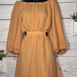 VICI |Orange Kaiga Backless Plisse Dress | Small Photo 4