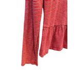 J.Crew 100% Cotton Candy Cane Red & White Striped Ruffle Hem Top Blouse Small Photo 8