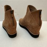 Eileen Fisher 7.5 Clapton Boots Brown Leather Wedge Bootie Back Zip $280 MSRP Photo 7