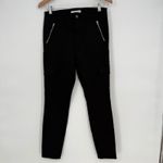 Level 99 Black Skinny Cargo Pants Zip Pockets Womens Size 29 Photo 1