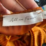 All in Favor Velvet Ribbed Open Back Top SZ M Photo 7