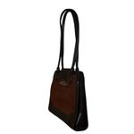 Marc Chantal MC Purse Faux Crocodile Embossed Leather Rusty Brown Handbag Photo 7