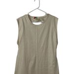 Free People Beach Beige Midi Cotton Dress(Size Medium) Photo 4