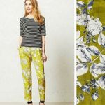 Elevenses Anthropologie  Chartreuse Mindaro cropped pants Photo 1