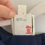 Joseph Ribkoff Vintage 90s Dress Size 6 Blue Velvet Mesh Cocktail Sleeveless Photo 8