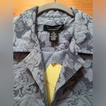 Dialogue  Jacket Floral Jacquard QVC Blazer Open Style Blue Size 14 New Photo 2