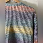 Love Ellie Rainbow Colors Cardigan Open Front Sweater with pockets Photo 10