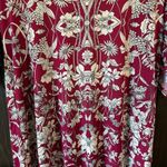 Kaileigh Floral Print Dark Pink Dress Size Small Photo 1